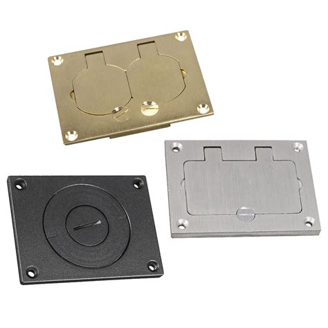 floor electrical box cover|floor box cover plate rectangular.